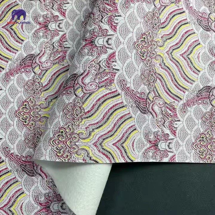 Wholesale PVC Printed Synthetic Leather, Vinyl Faux Leather for Bags, Wallets, Notebooks, Phone Cases, and Table Mats