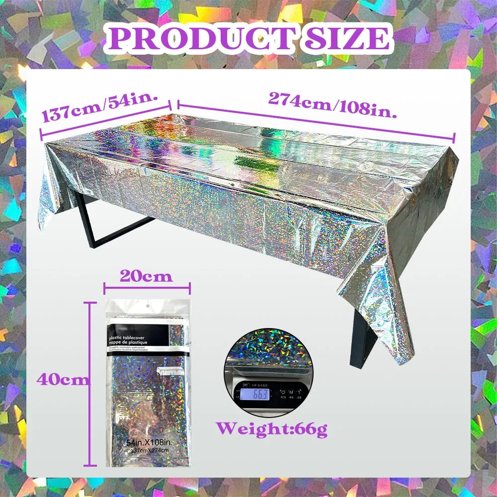 Vibrant Laser-Cut Disposable Tablecloth for Festive Party Celebrations