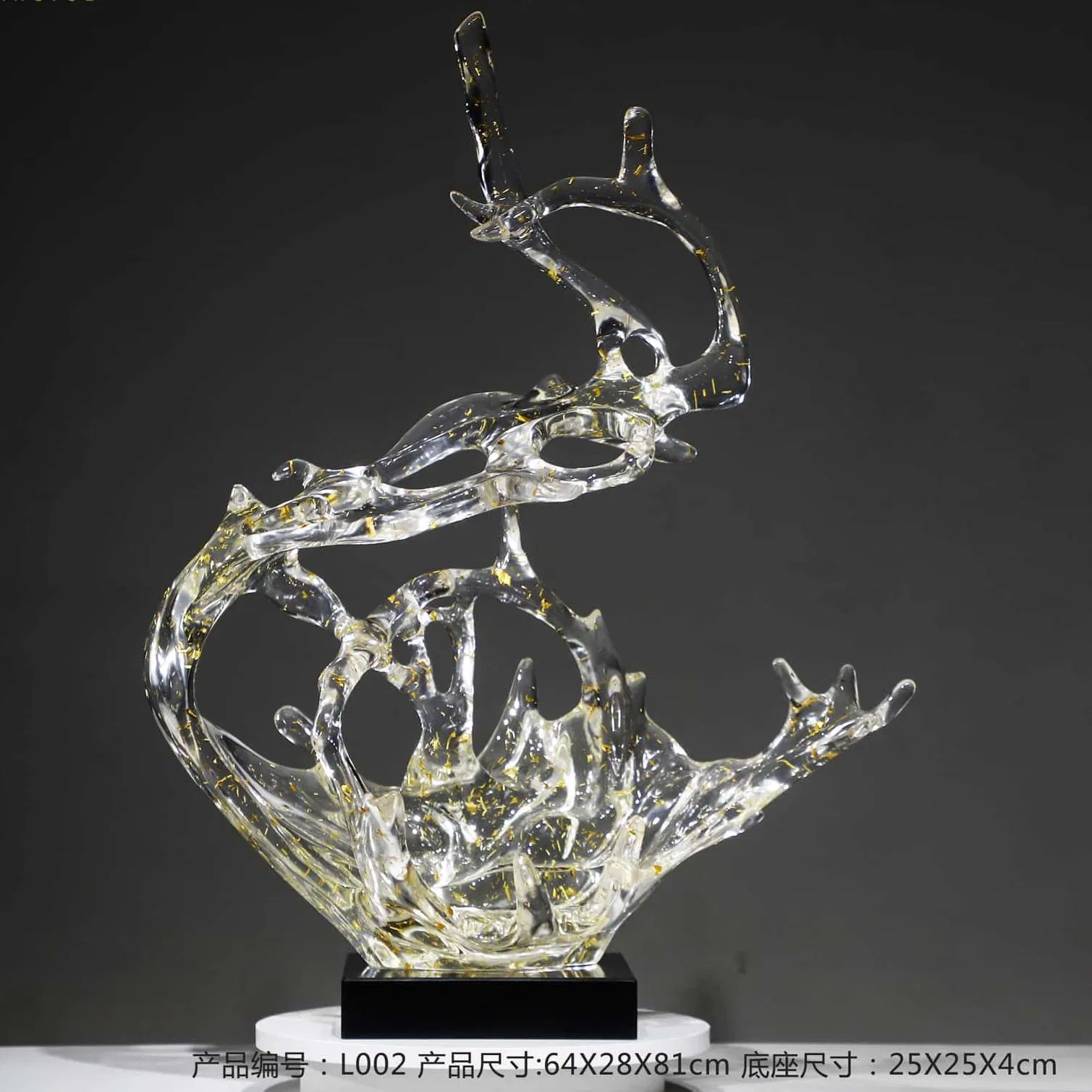 Blue Water Clear Modern Handmade Home Decor Resin Arts