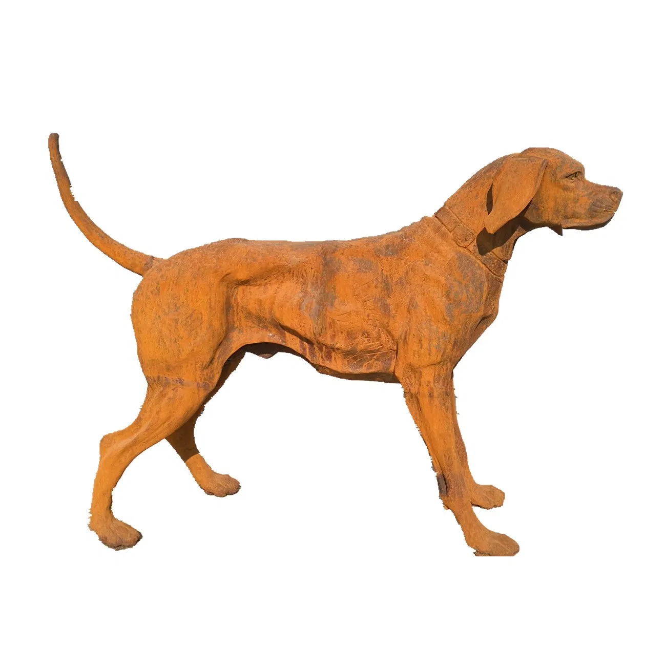 Rusty Finish Easter Puppy Casting Sculpture for Housewarming