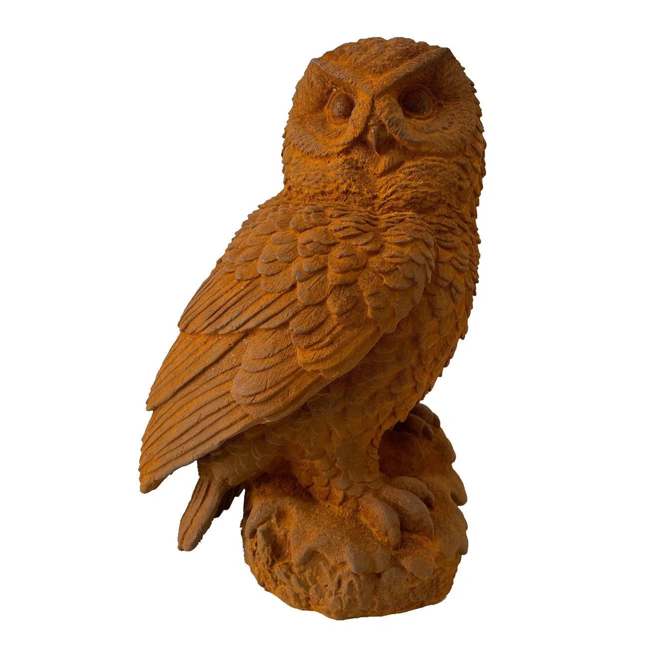 Durable and Sturdy Cast Iron Home Garden Owl Cast Iron Sculpture