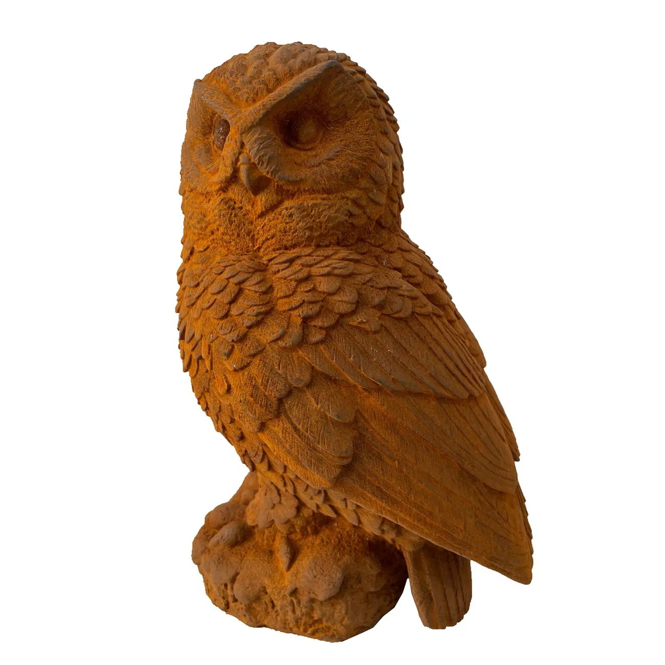 Durable and Sturdy Cast Iron Home Garden Owl Cast Iron Sculpture