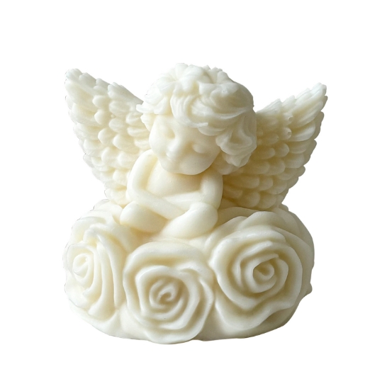 Rose Angel Shape Silicone Molds for Making Resin Aromatherapy Candles Handmade Wax Soap Craft New Ideas Cake Tools