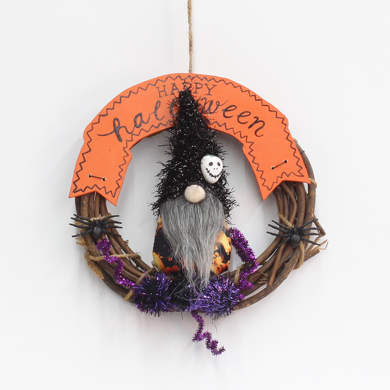 New Halloween Wooden Pumpkin Fall Decorative Ornament Wooden Tiered Tray