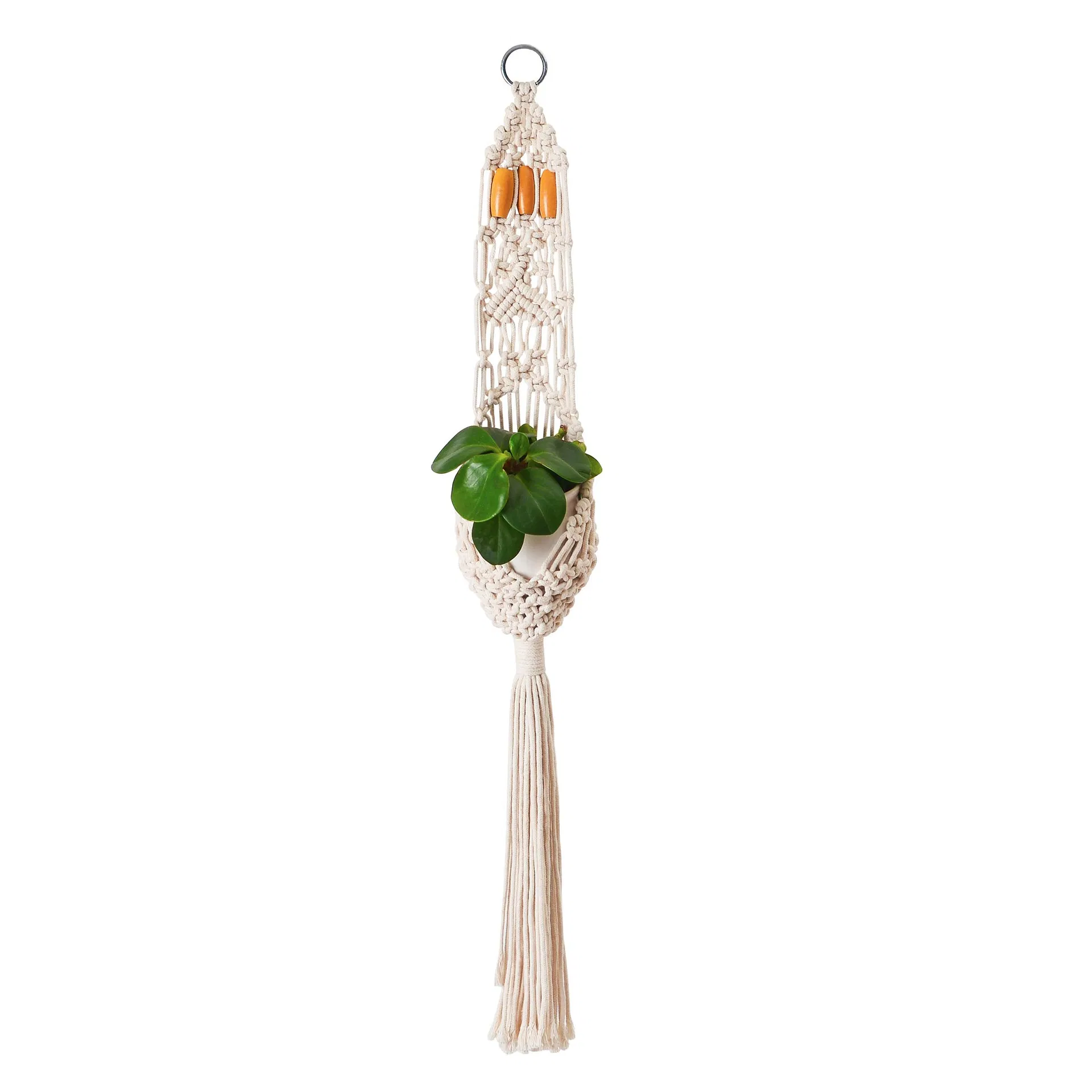 Hot Sale Handmade Macrame Plant Hanger Pot Hanger Pot Tray Indoor Plant Hanging for Home Gift and Decoration