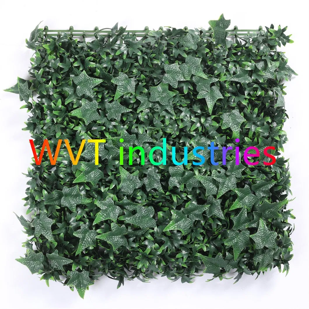 UV Protected Artificial IVY Boxwood Leaf Green Wall Hedge Vertical Garden for Outdoor Use