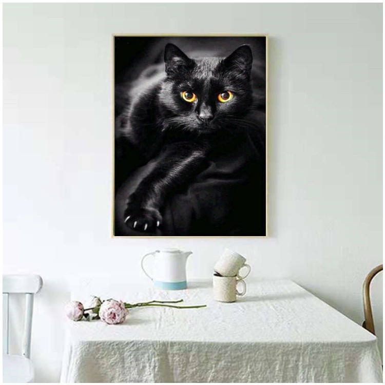 Cat 5D Diamond Mosaic Art Diamond Embroidery Animal Rhinestone Picture