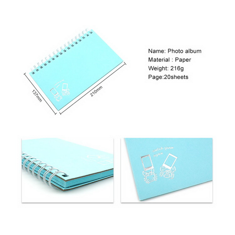 Good Selling Coil Binding Gold Foil Paper Wedding Photo Album Scrapbooking Supplies