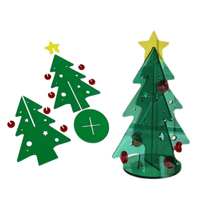 Custom Acrylic Christmas Figurines &amp; Tree &amp; Gift for Holiday Home Decor