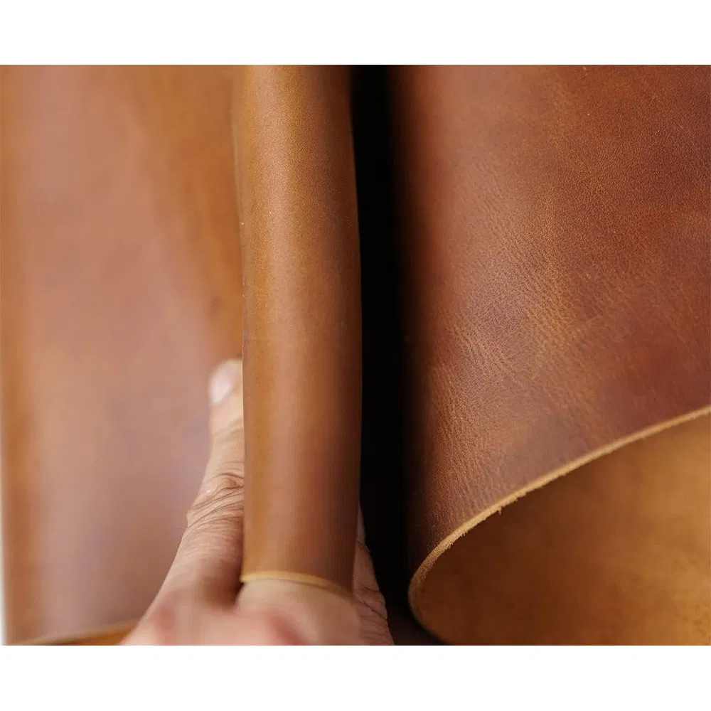 Brown Tooling Leather Sheets for Crafts Full Grain Synthetic Leather Crafting Leather