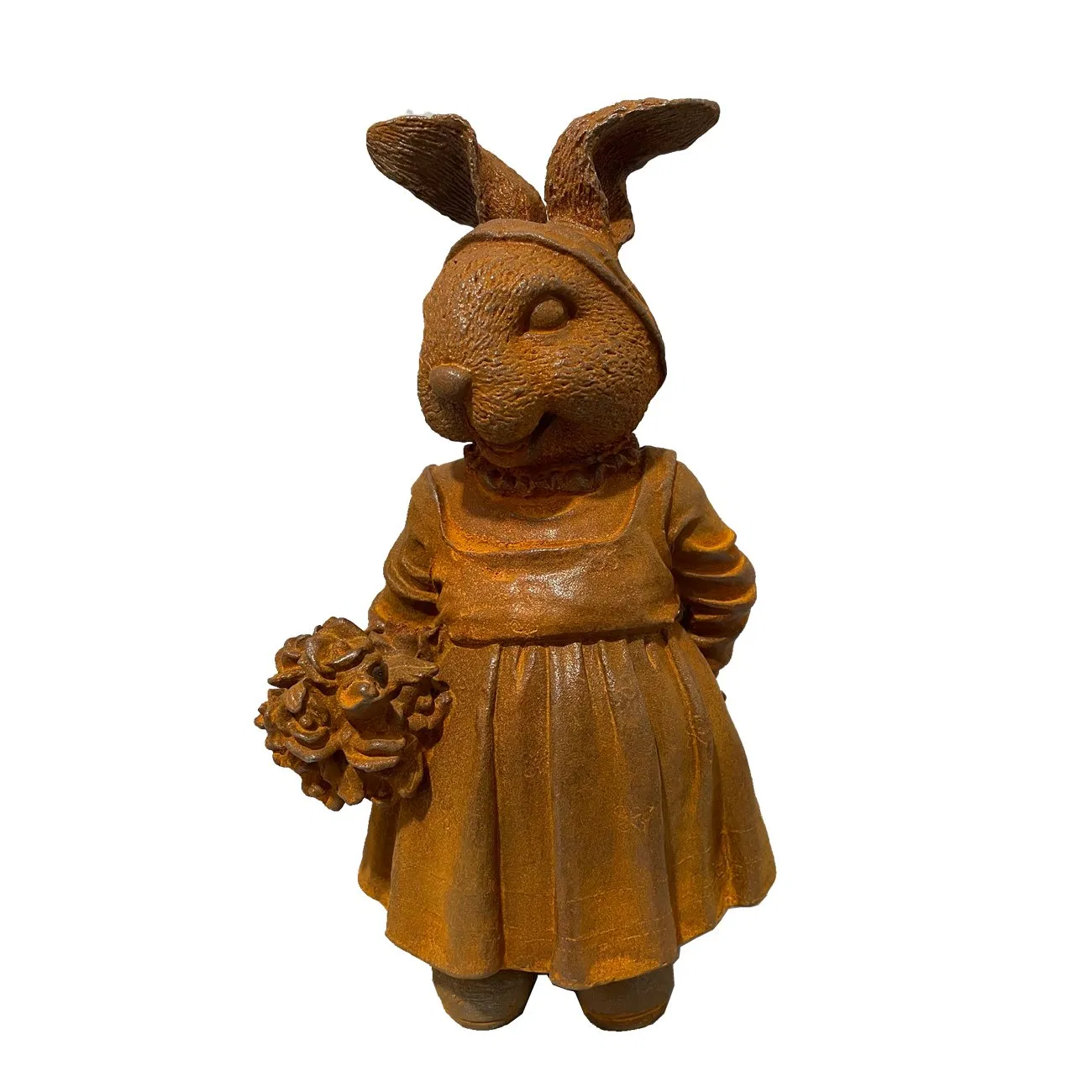 Vintage Bunny Garden Iron Sculpture - Yh-1 Handicraft Ornament