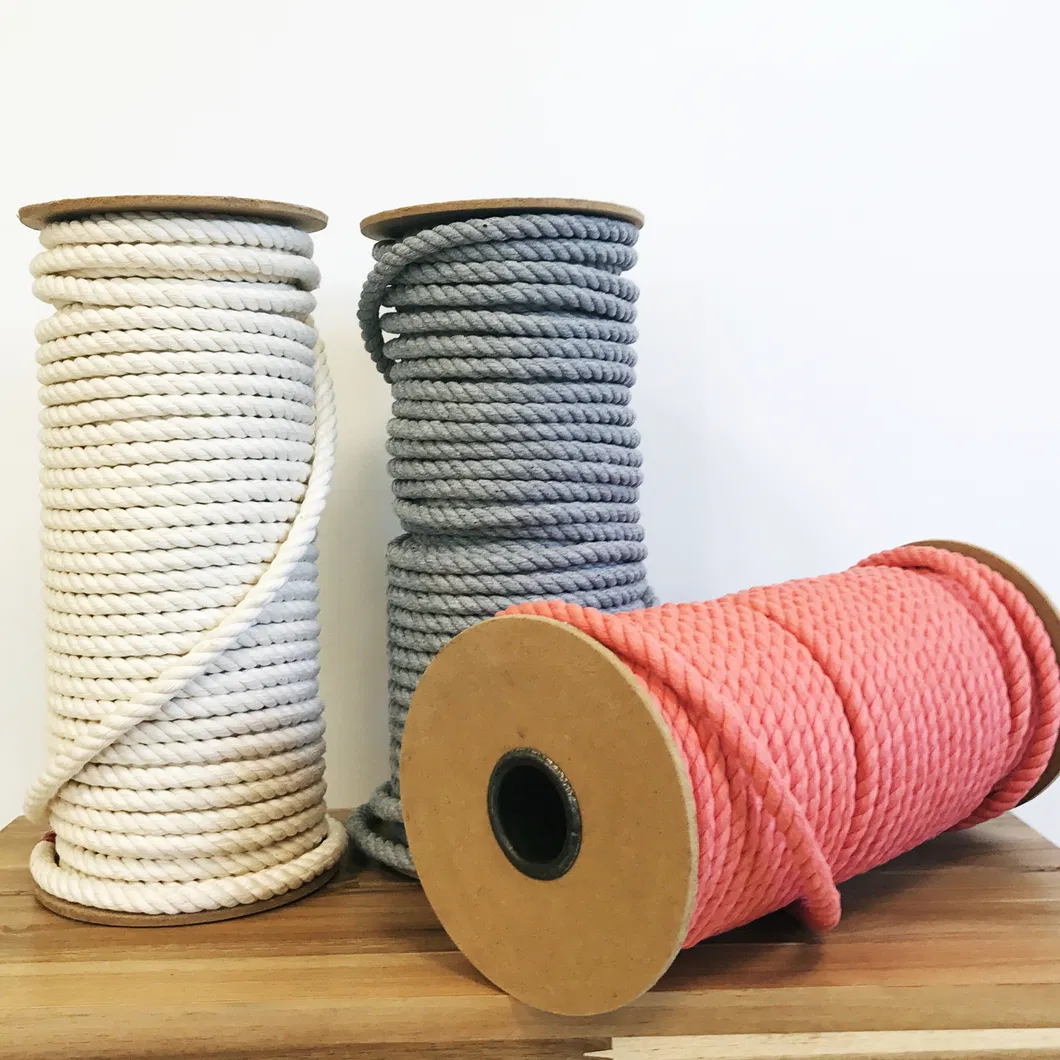 Twisted Macrame Cord Cotton Rope Display 2