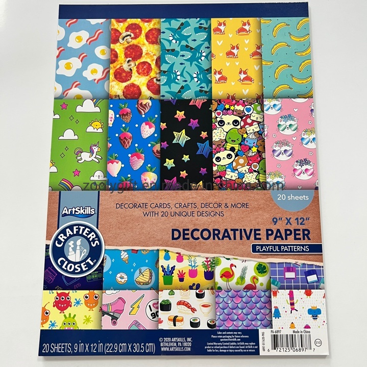 Custom Glitter Decorative Paper Design Scrapbooking Paper Pad DIY Scrapbook Pack Scrapbook Paper Pad