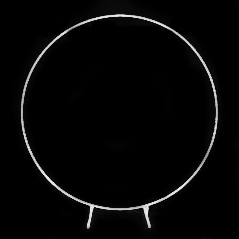 Iron Circular Balloon Arch Circular Background Frame Outdoor Wedding Decoration Supplies Gold Flower Arch