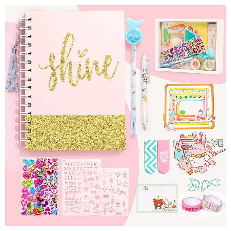 DIY Journal Kit Girls Ages 8-13 Scrapbook Supplies Craft Birthday Gift Custom Bulk