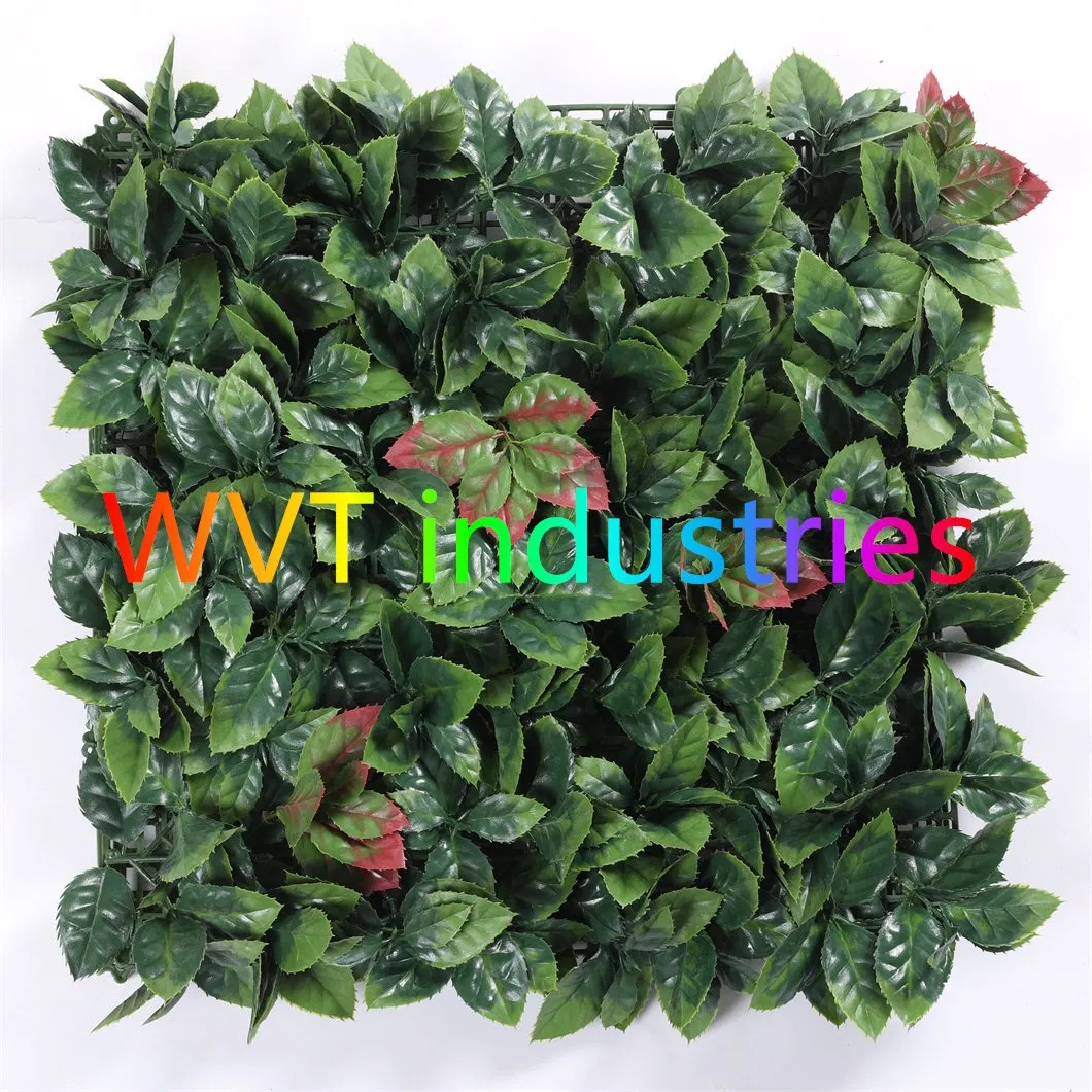UV Protected Artificial Plastic Boxwood Vertical Garden Green Grass Wall Hedge for Landscaping Greening Deco
