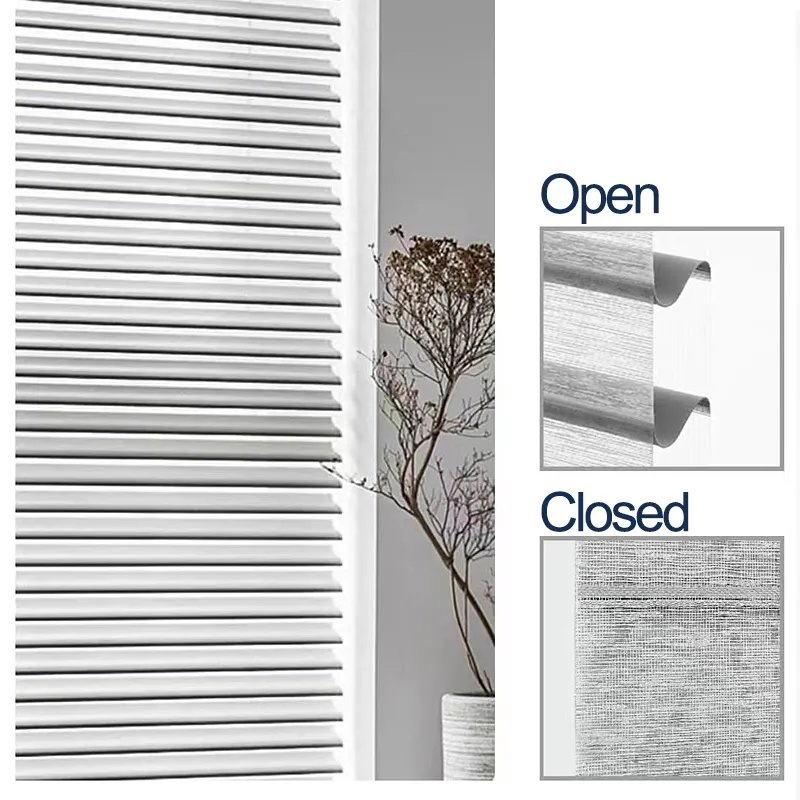 Electric Shangri-La Silhouette Automatic Triple Roller Sheer Blackout Blinds Fabric Shutters