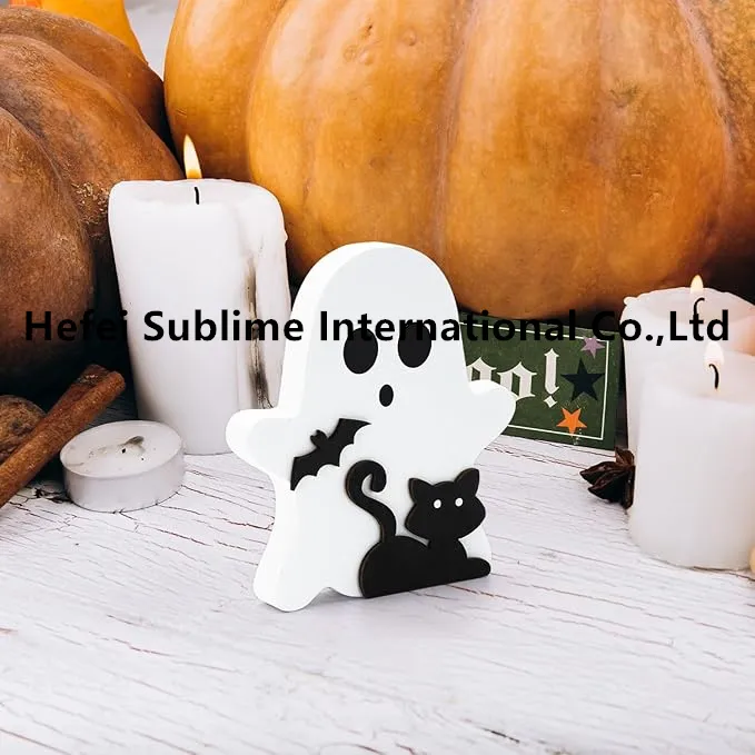 Wooden Ghost Sign Decoration