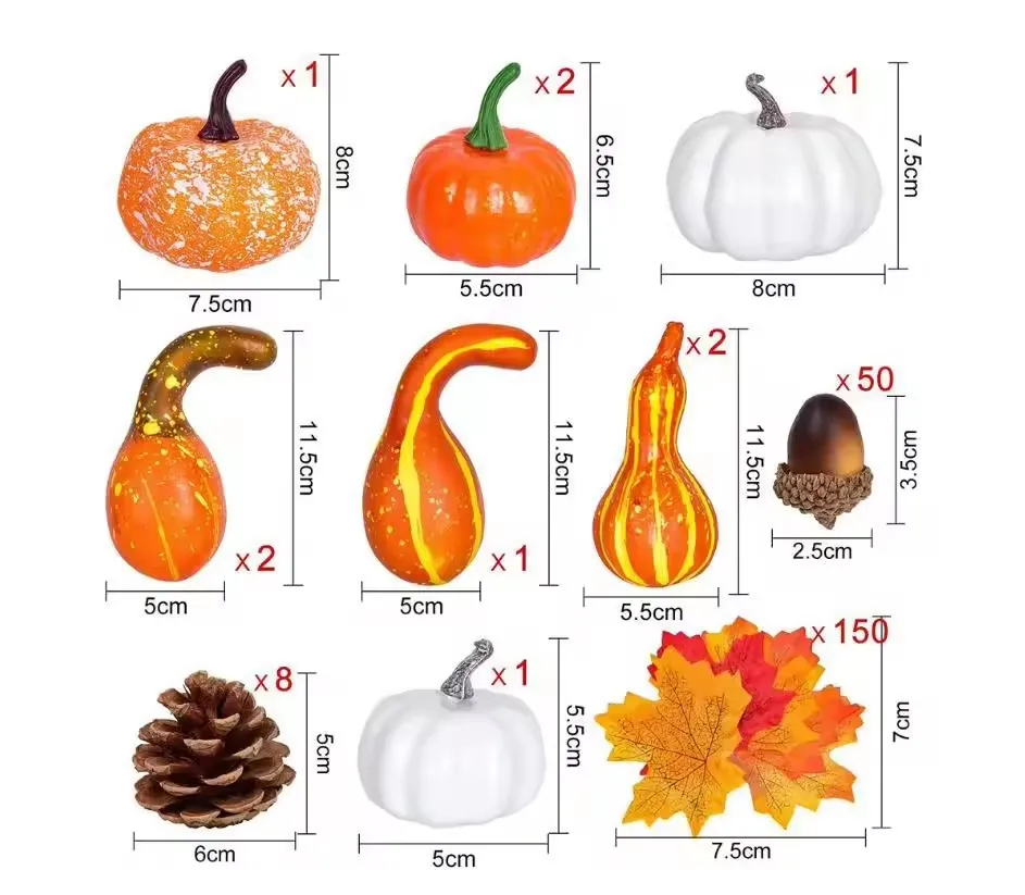 Halloween Thanksgiving Decor Set