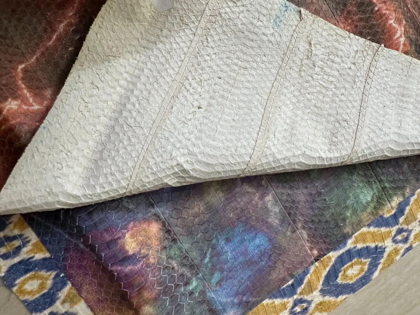 Leather Crafting Snake Skin Material Snake Skin Leather Sheet Real Natural Snake Leather