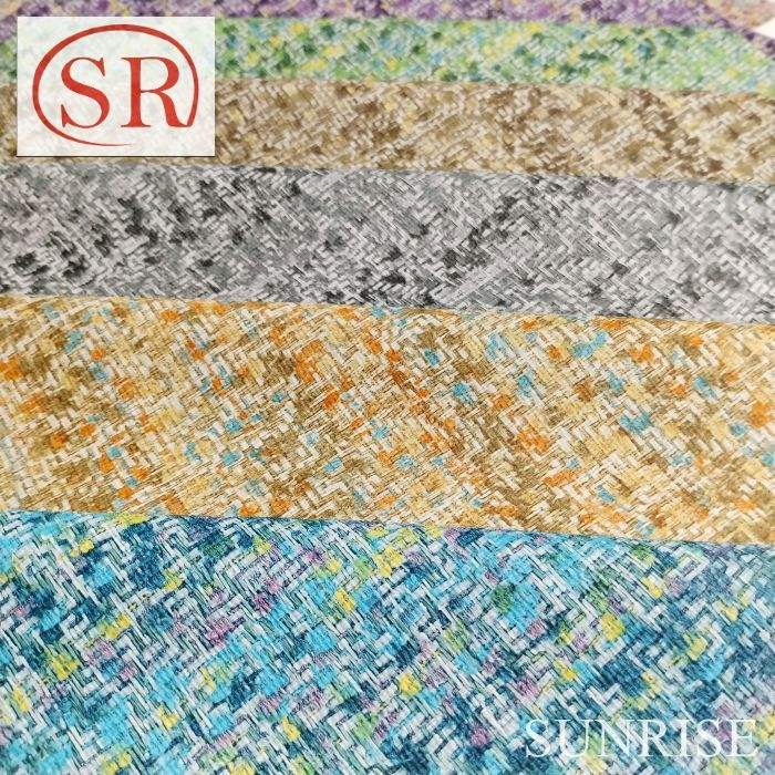 Vibrantly Printed Smooth Touch Leather Fabric for Elegant Clothing Crafting