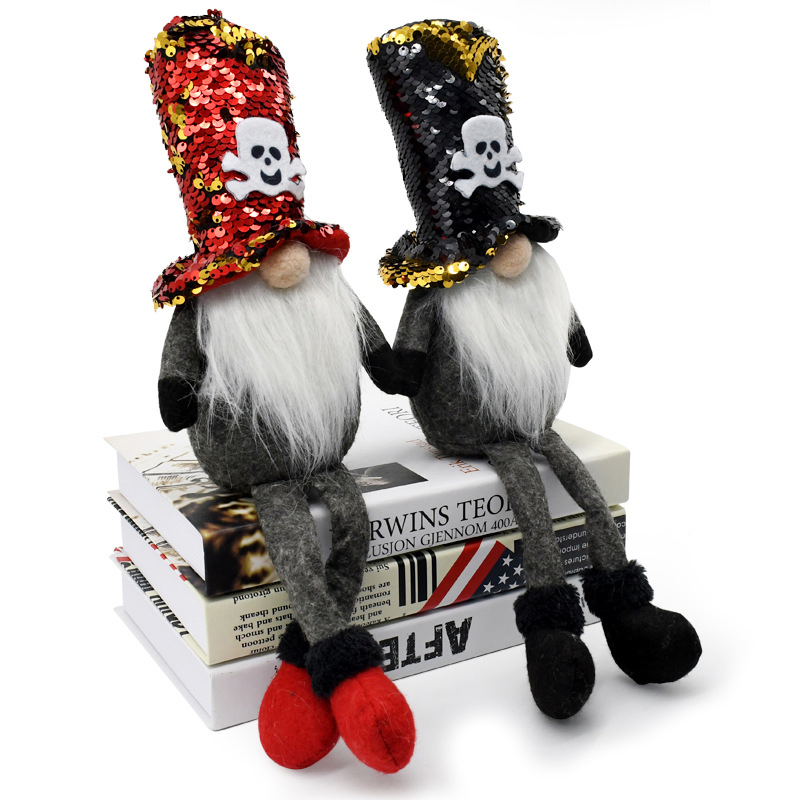 Gnomes Plush Bat Rudolf Doll Thankgiving Autumn Decorations Harvest Gift Handmade Elf Dwarf Figurines for Home Farmhouse Tiered Tray Holiday Festival Party