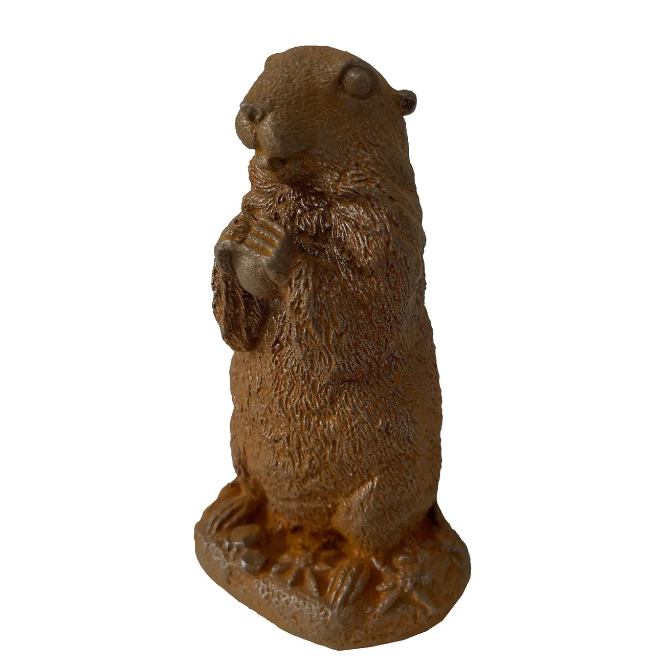 Garden Metal Cast Iron Marmot Sculpture