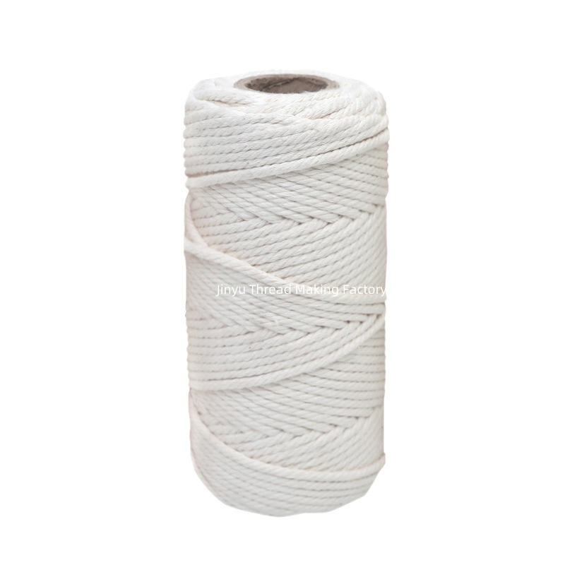 Fine Material Selection Braided Cotton Rope Macrame Cord 3mm