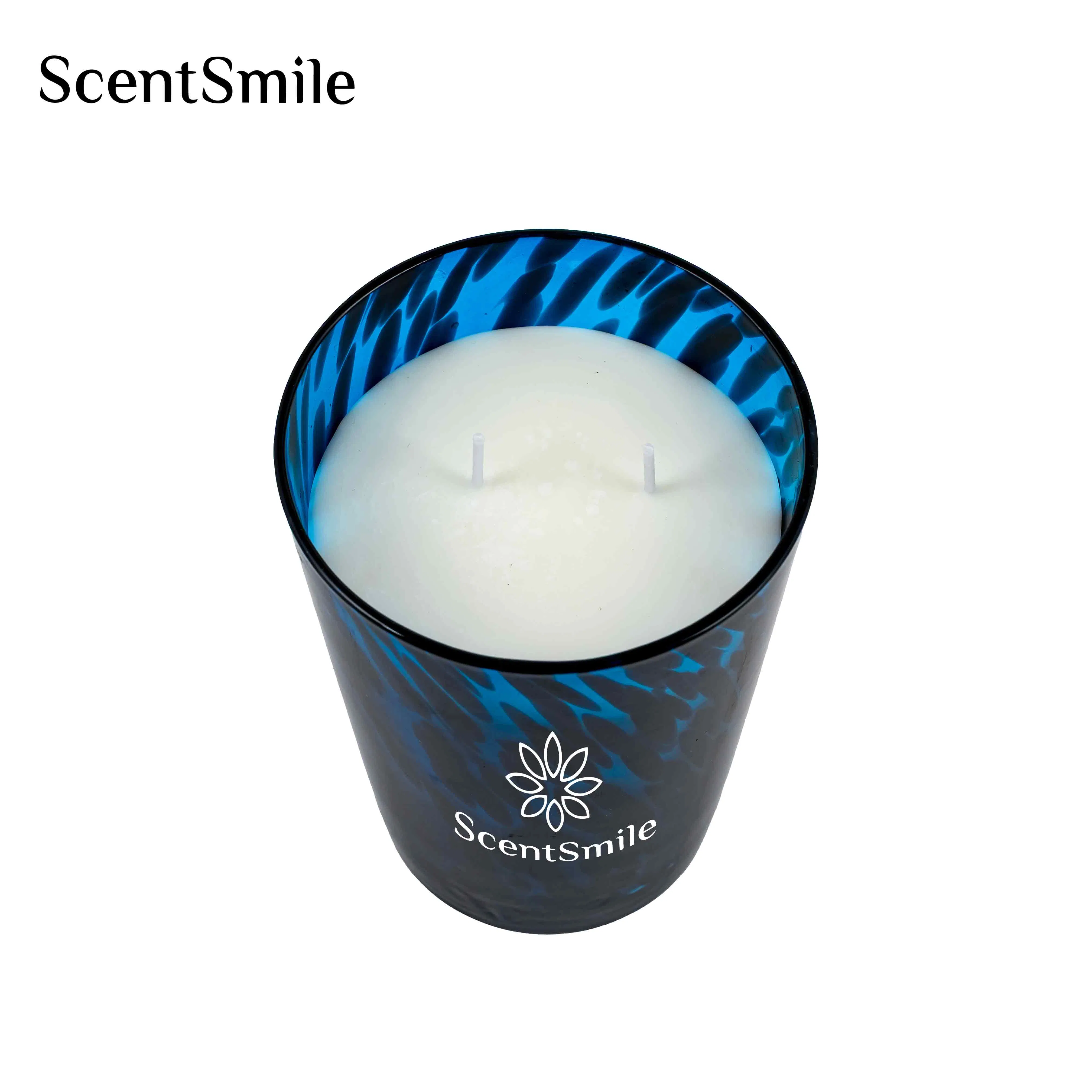 Wholesale Luxury 8oz 12oz 16oz 30oz 40ozglass Candle Container Empty Unique Extra Large Glass Candle Jar for Candle Making