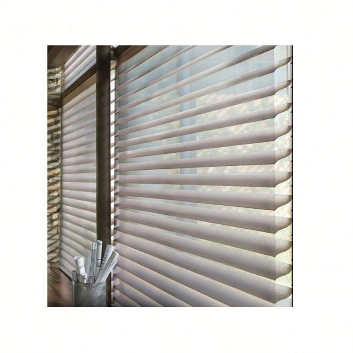 Sheer Linen Fabric Silhouette Window Shangri-La Blinds
