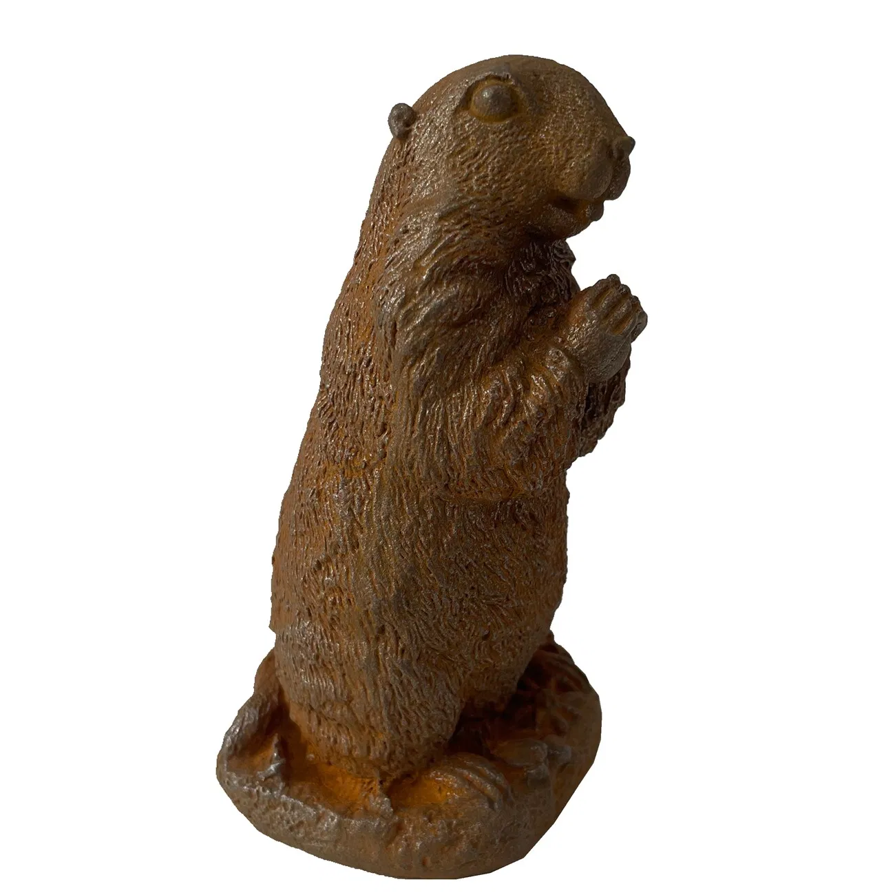 Garden Metal Cast Iron Marmot Sculpture