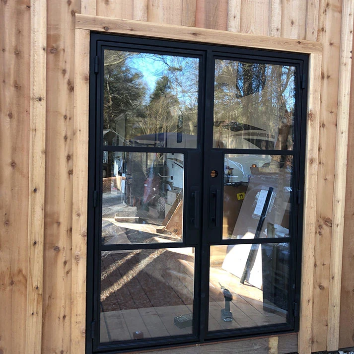 Industrial Modern Design Swing Metal Frames Steel French Windows