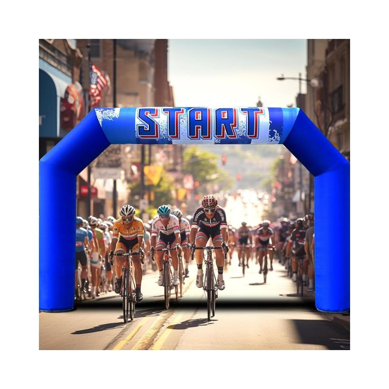 Outdoor Cartoon Decoration Blow Up Entry Archway Giant Customizable Balloon Inflatable Race Arch Events