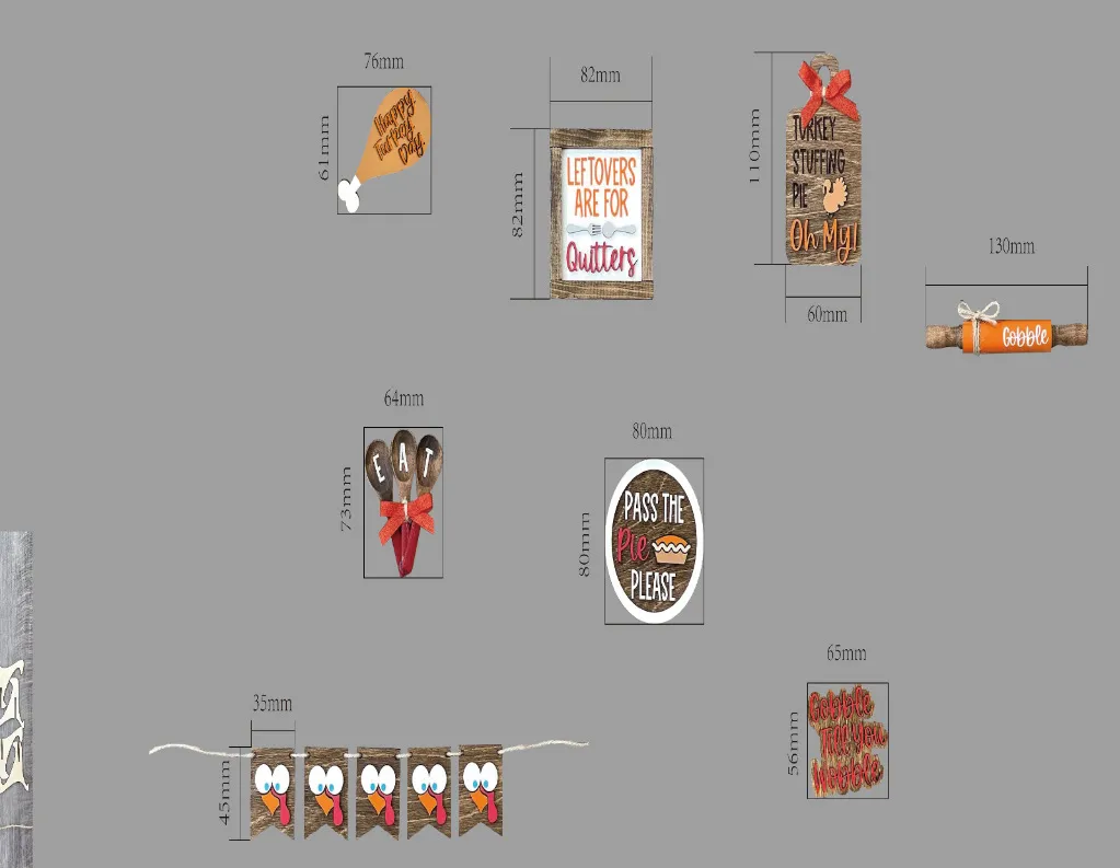 Wood Sign Decoration Detail