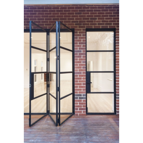 Industrial Modern Design Swing Metal Frames Steel French Windows