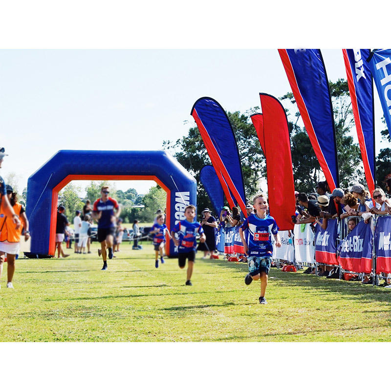 Advertising Inflatable Entrance Archway Double Legs Race Start Finish Line Gate Balloon Arch for Event