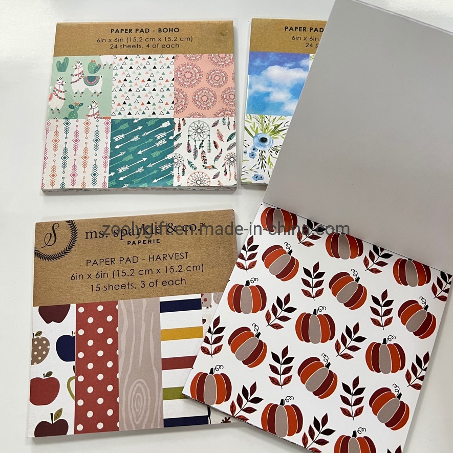 Custom Glitter Decorative Paper Design Scrapbooking Paper Pad DIY Scrapbook Pack Scrapbook Paper Pad