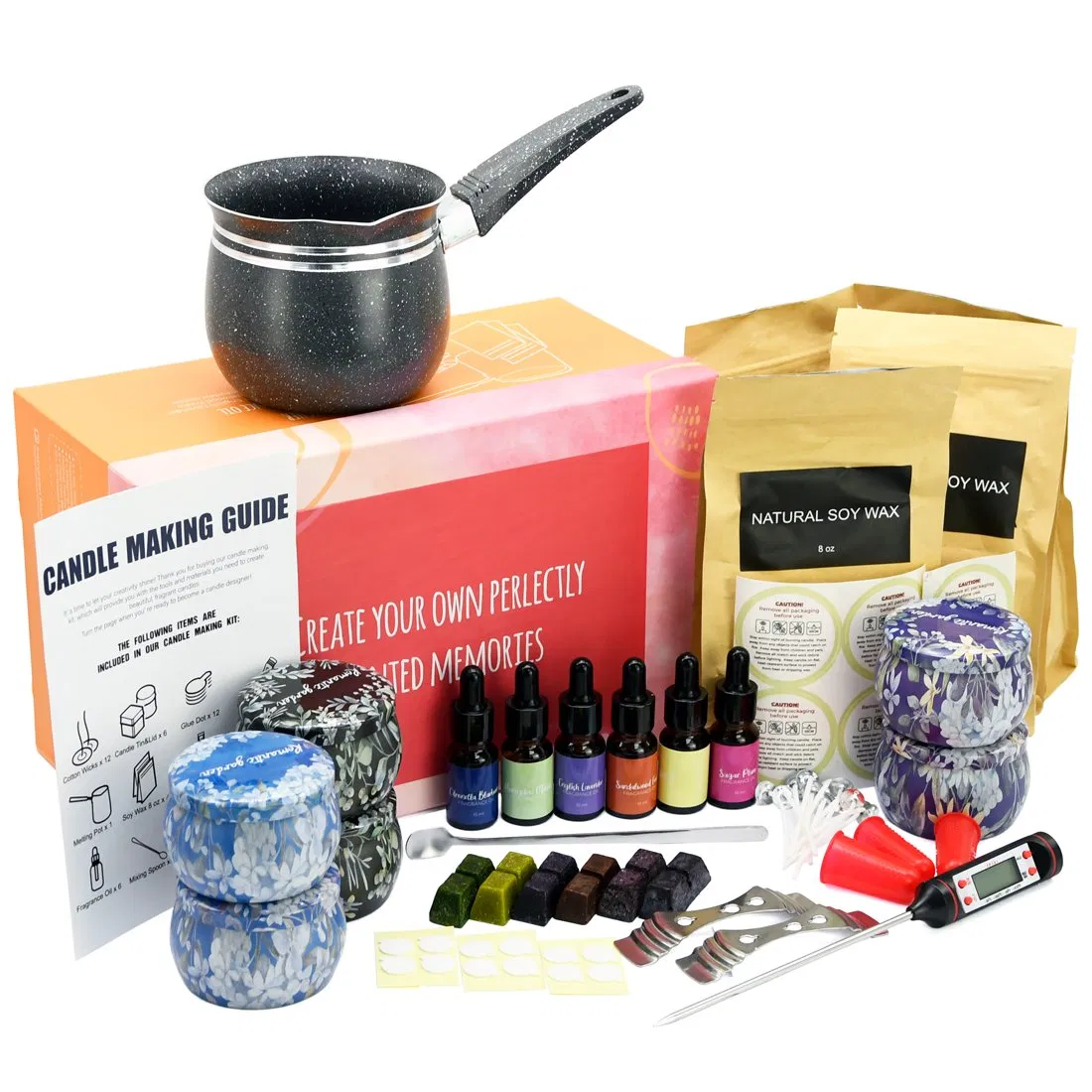 Deluxe Professional Candle Making Kit Set with Soy Wax