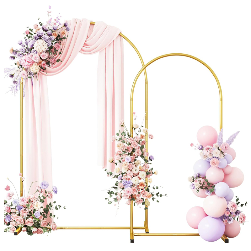 Balloon Artificial Flower Garden Wreath Metal Stand Arch for Birthday Wedding Decorations