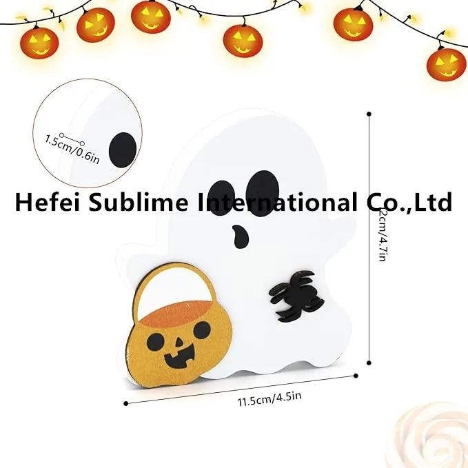 Wooden Ghost Sign Decoration