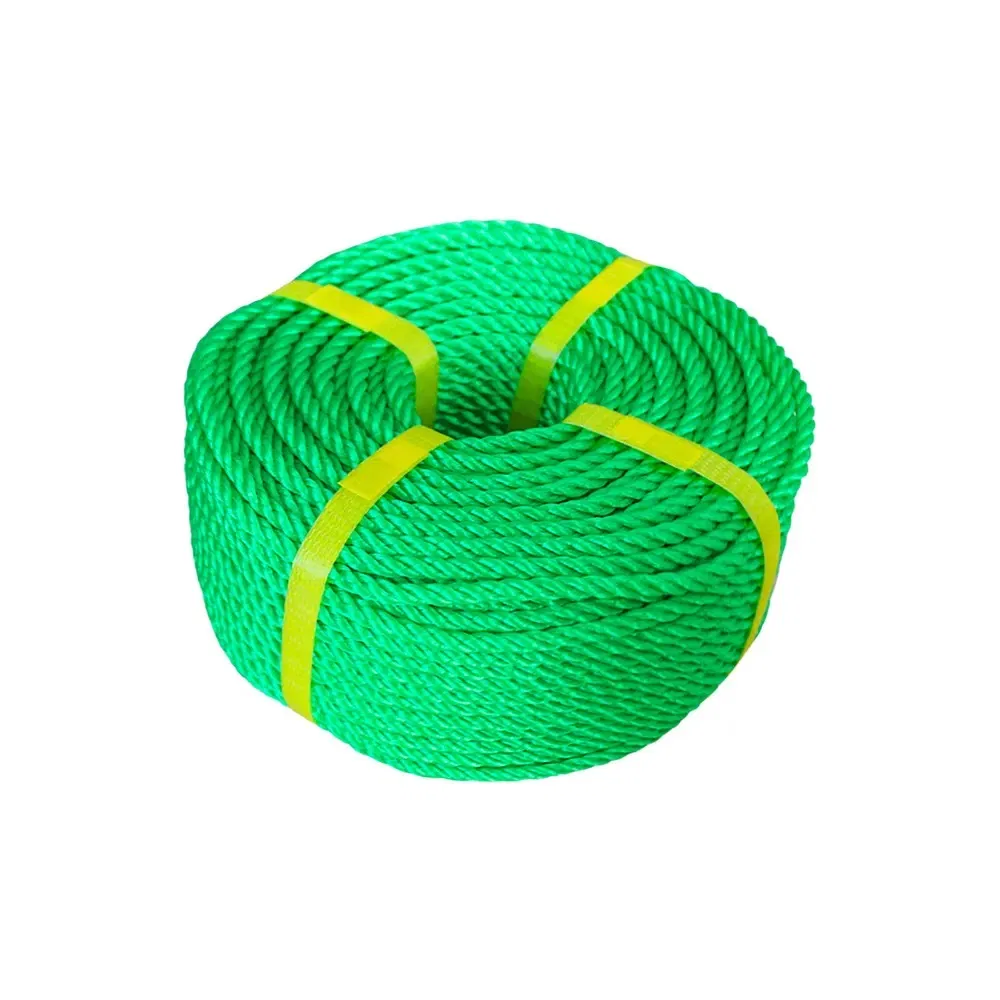 3/4/8/12 Strand Fishing Equipment Marine Plastic Cotton Polyester PP Nylon Thimble Mooring Polypropylene Price Macrame Ship Winch Polyethylene Tiger Rope