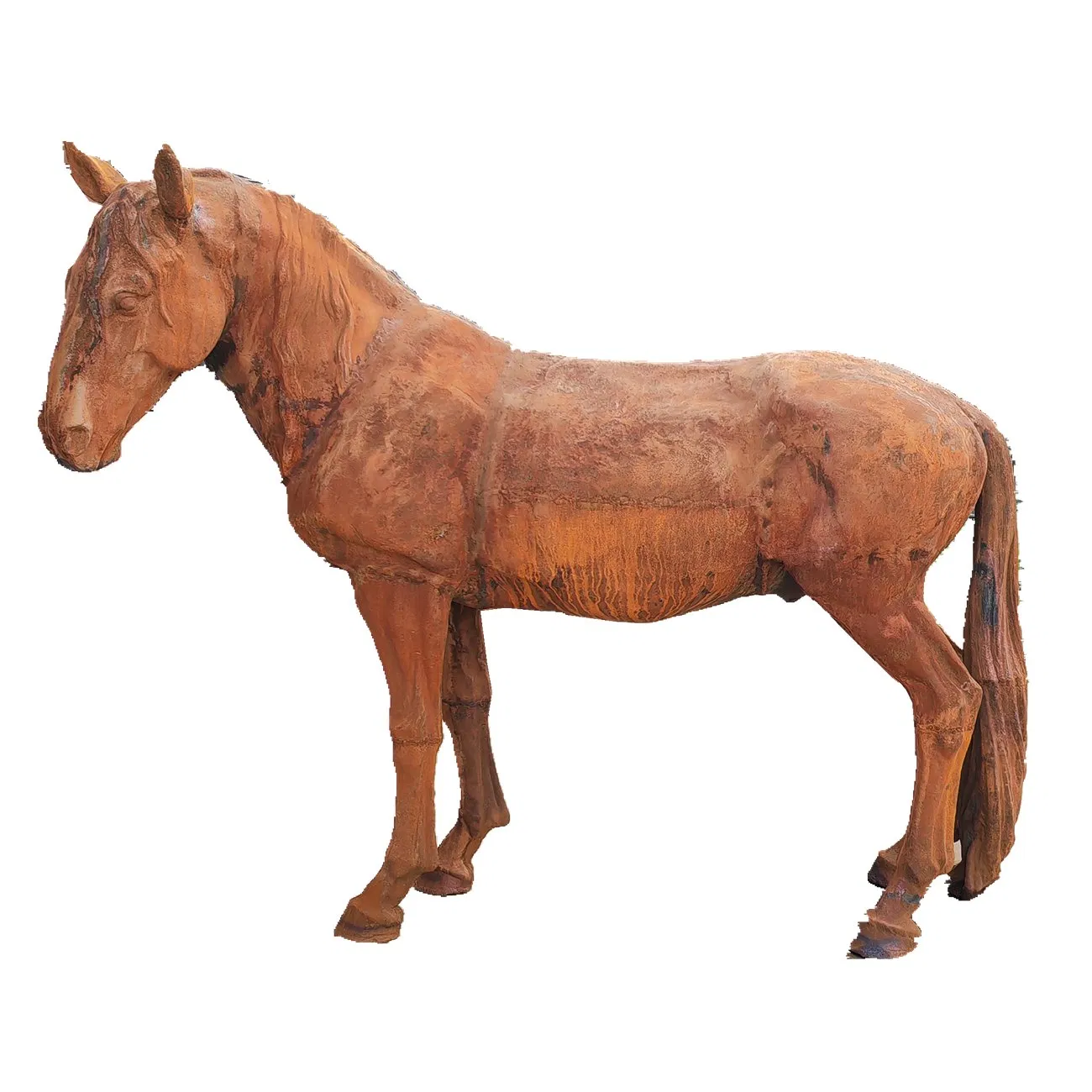 Garden Metal Handicrafts, Standing Horse, Galloping Horse Cast Iron Sculpture