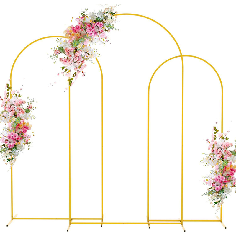 Balloon Artificial Flower Garden Wreath Metal Stand Arch for Birthday Wedding Decorations
