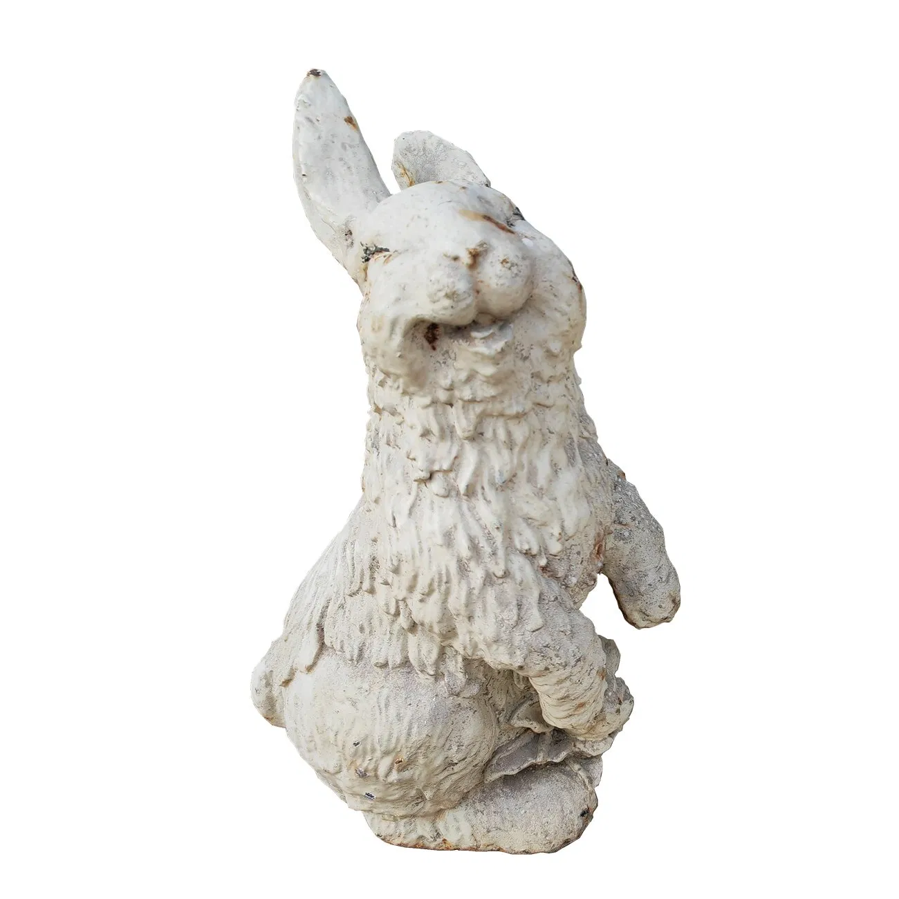 Metal Cast Iron Rabbit Sculpture