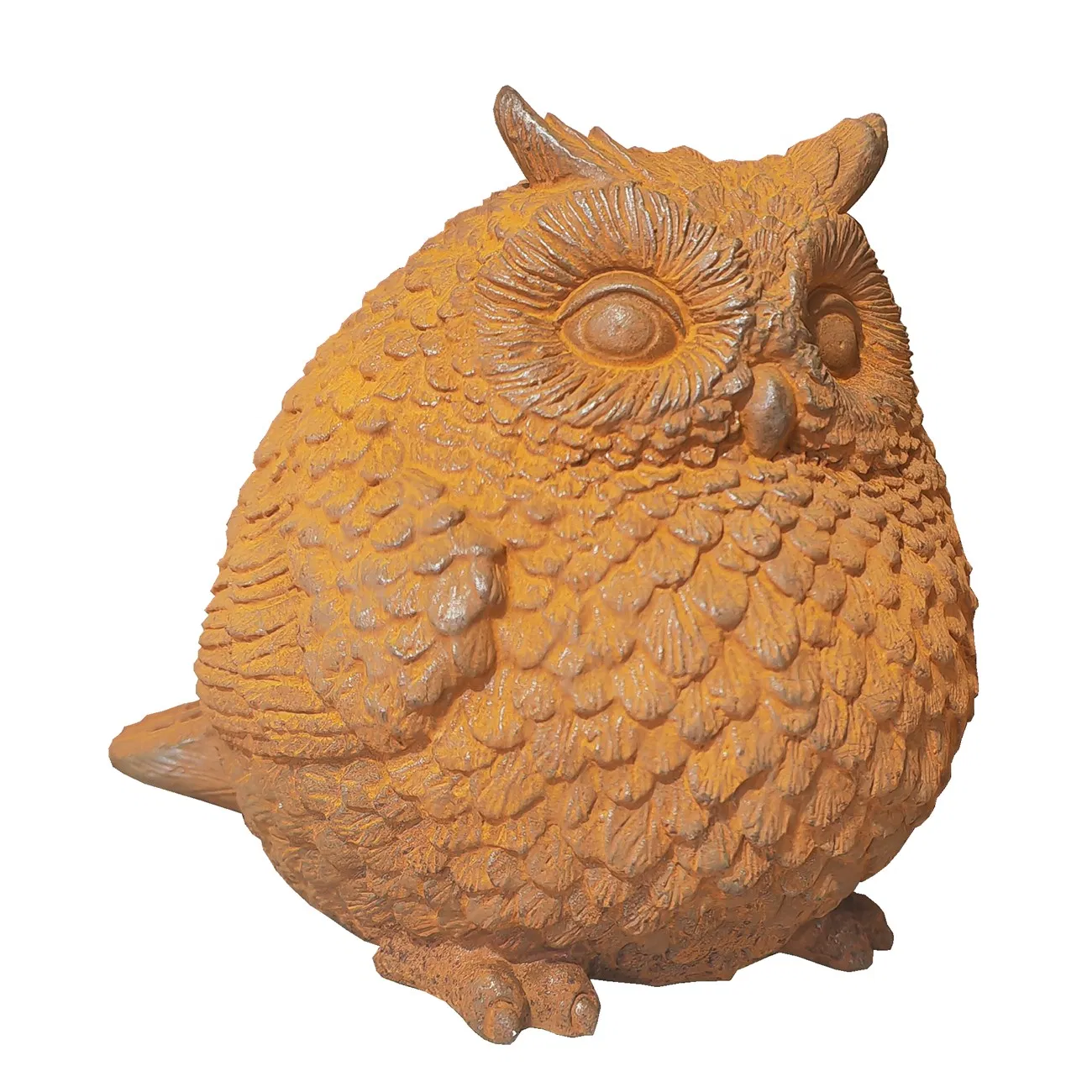 Durable and Sturdy Cast Iron Home Garden Owl Cast Iron Sculpture