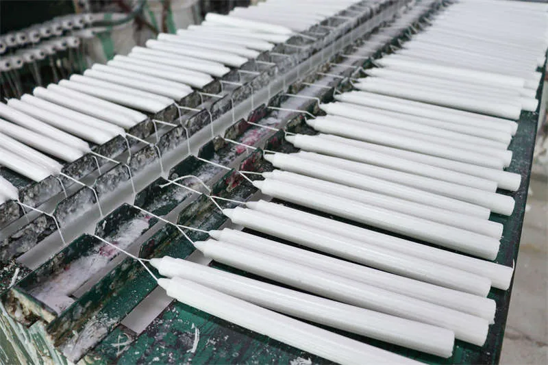 White Fluted Candle 2