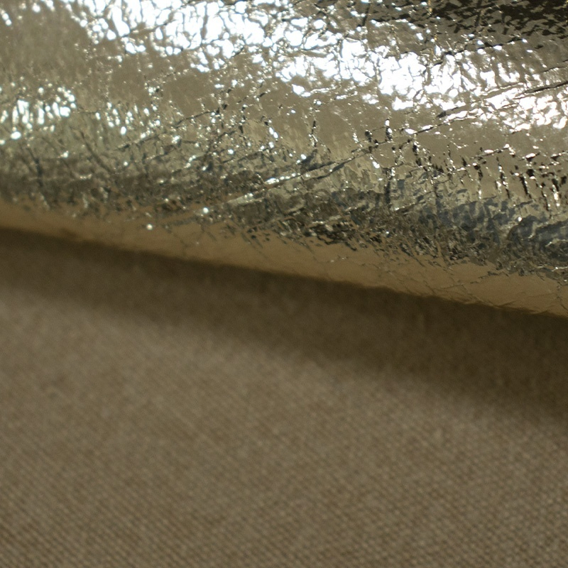 Sparkling Pearl Silver Burst PU Leather for Crafting