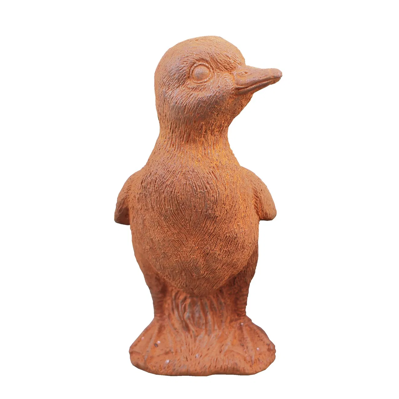 Iron-Plated Duck Sculpture, with a Cute and Lively Appearance
