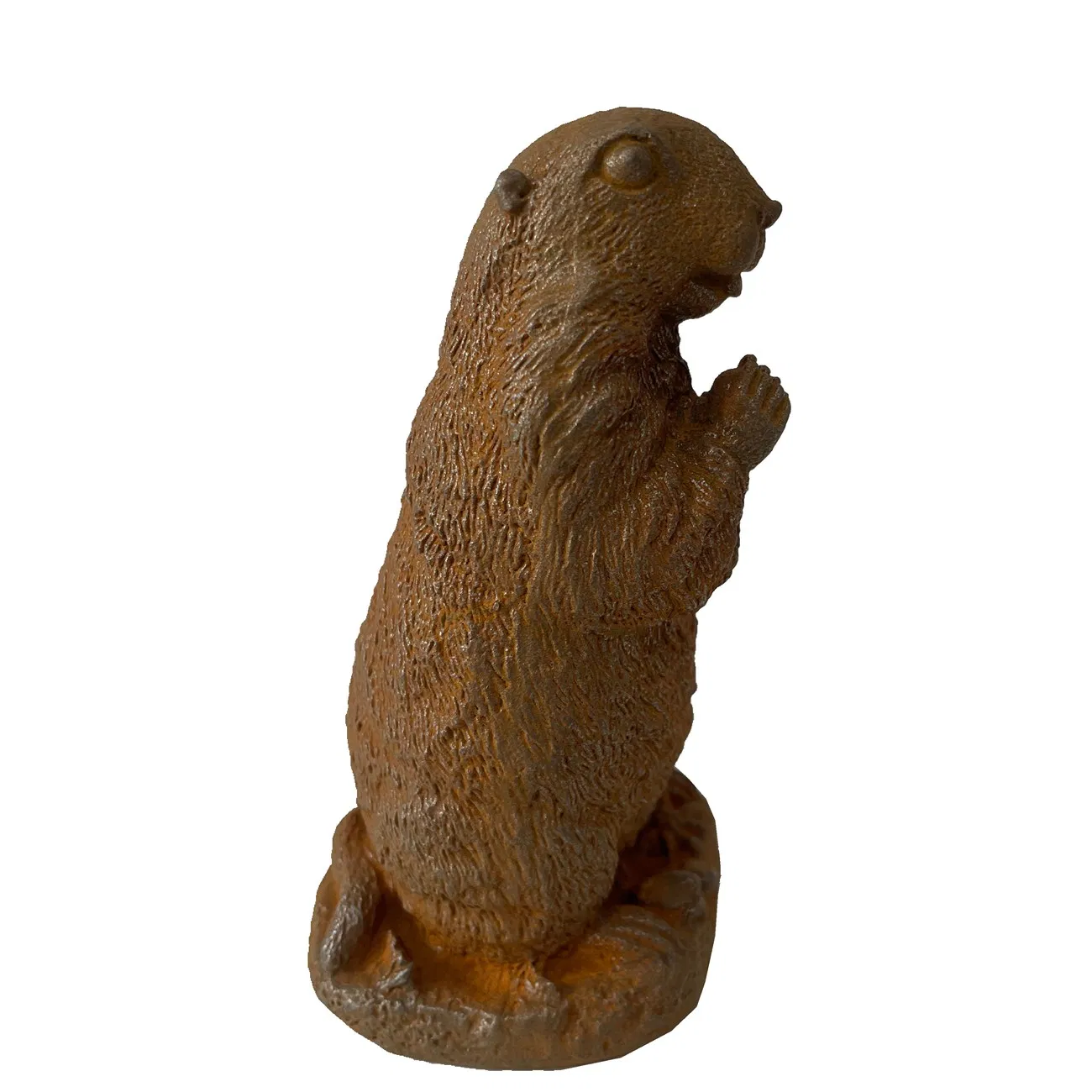Garden Metal Cast Iron Marmot Sculpture