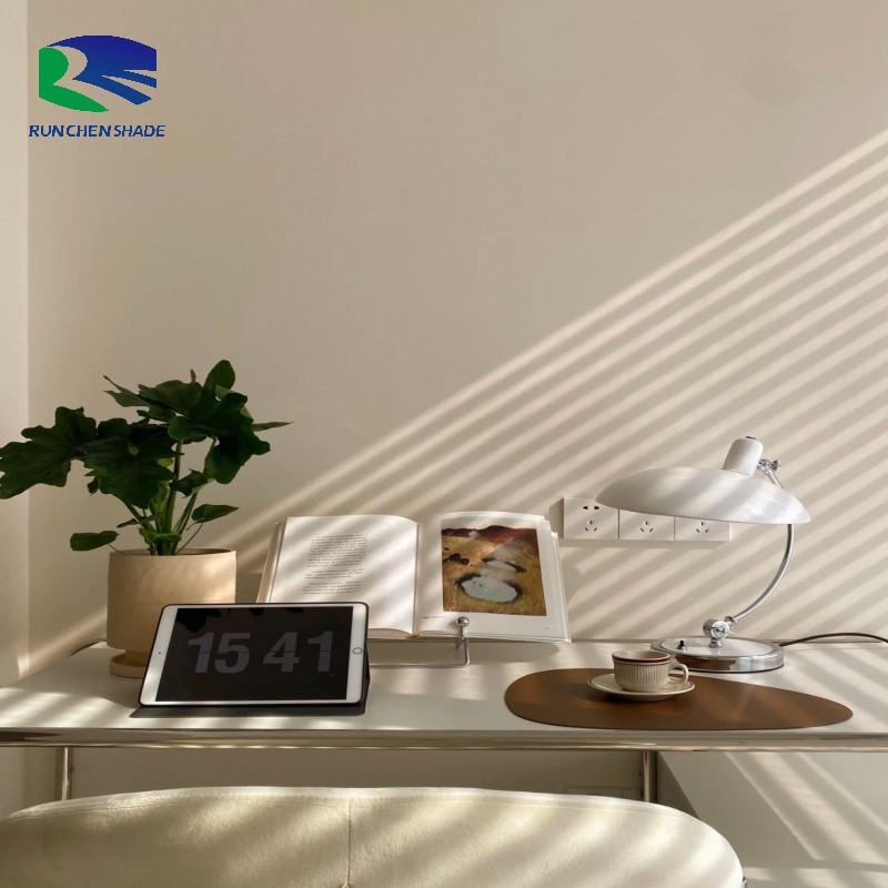 Customized Shangri-La Triple Shade Motorized Window Shading Sheer Silhouette Blinds